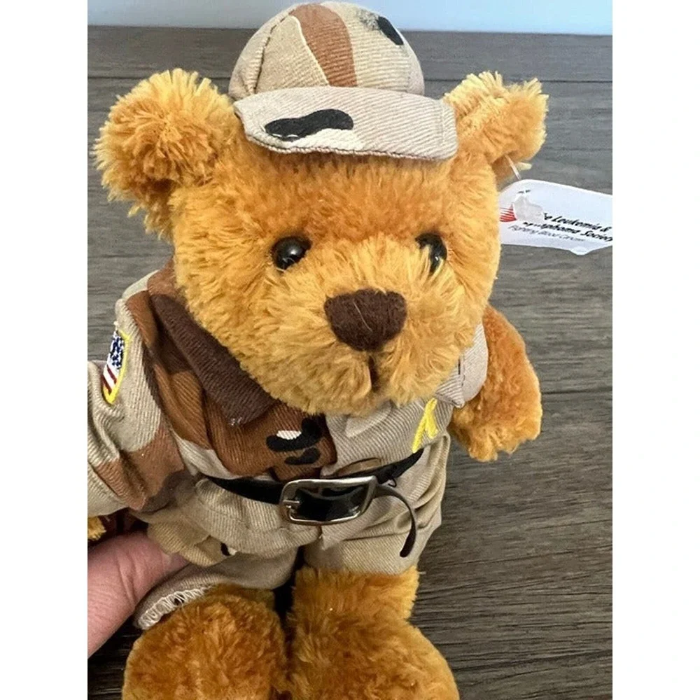 Leukemia Lymphoma Society Military Teddy Bear Desert Camo Awareness Plush LLS